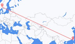 Flyg från Tainan, Taiwan till Oslo, Norge