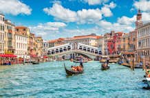 Paddla kajak i Venedig, Italien