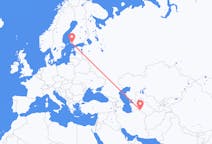 Flights from Ashgabat to Turku