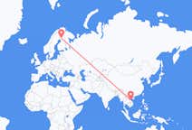 Vluchten van Đồng Hới, Vietnam naar Rovaniemi, Finland