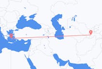 Loty z Duszanbe, Tadżykistan do Parikii, Grecja