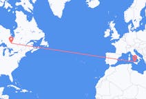 Flyrejser fra Timmins, Canada til Palermo, Italien
