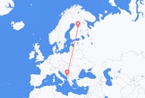 Flug frá Kajaani, Finnlandi til Podgorica, Svartfjallalandi