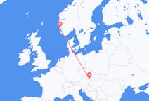 出发地 挪威出发地 海宁格松目的地 奥地利维也纳的航班