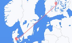 Flights from Sønderborg to Jyvaskyla