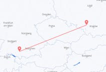 Flyg från Katowice, Polen till Memmingen, Tyskland