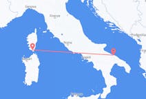 Vluchten van Figari naar Bari