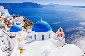 Excursão privada a Santorini saindo de Atenas: passeios turísticos e degustação de vinhos