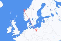 Flights from Volda, Norway to Poznań, Poland