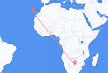 Flyg från Gaborone, Botswana till La Palma, Spanien