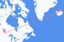 Loty z Winnipeg, Kanada do Akureyri, Islandia