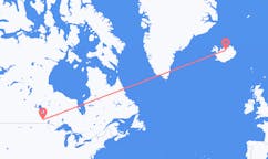 Loty z Winnipeg, Kanada do Akureyri, Islandia