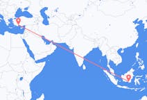 Flyreiser fra Banjarmasin, Indonesia til Antalya, Tyrkia