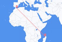 Flyreiser fra Nosy Be, Madagaskar til Melilla, Spania