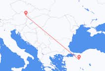 Flyreiser fra Eskişehir, Tyrkia til Vienna, Østerrike