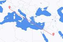 Flights from Al-Qassim Region, Saudi Arabia to Lyon, France
