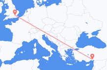 Flyreiser fra Adana, til London