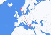 Flights from Stord, Norway to Heraklion, Greece