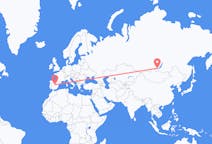 Flights from Madrid, Spain to Irkutsk, Russia