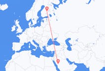 Flights from Medina to Kuopio