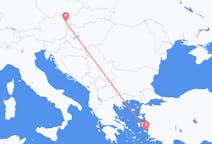Flights from Samos in Greece to Vienna in Austria