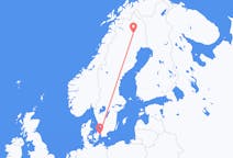 Flyreiser fra Gällivare, Sverige til København, Danmark