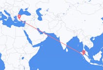 Flyrejser fra Siborong-Borong, Indonesien til Denizli, Tyrkiet