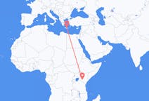 Flyreiser fra Nairobi, Kenya til Iraklio, Hellas