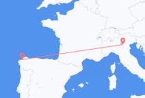 Flyrejser fra La Coruña, Spanien til Verona, Italien