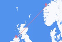Flug frá Álasundi, Noregi til Derry, Norður-Írlandi