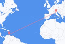 Flights from Aruba to Verona