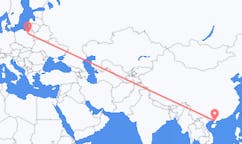 Flyrejser fra Zhanjiang, Kina til Szczytno, Polen