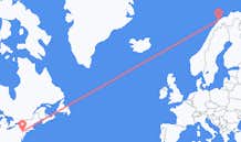 Flyrejser fra Allentown, USA til Tromsö, Norge