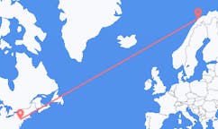 Flyg från Allentown, USA till Tromsö, Norge