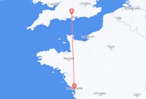 Flug frá La Rochelle, Frakklandi til Southampton, Englandi