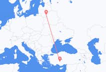 Flyreiser fra Konya, til Vilnius