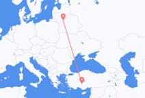 Flights from Konya to Vilnius