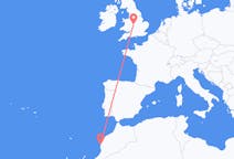 Flyg från Essaouira, Marocko till birmingham, England