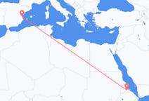 Flyreiser fra Asmara, til Valencia