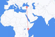 Flyreiser fra Mombasa, Kenya til Kahramanmaraş, Tyrkia