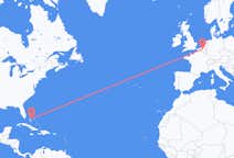 Flyreiser fra Nassau, til Brussel