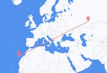 Flyg från Ufa, Ryssland till Teneriffa, Spanien