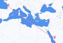 Flüge von Ta'if, Saudi-Arabien nach Bordeaux, Frankreich