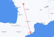 Flyreiser fra Barcelona, Spania til Poitiers, Frankrike