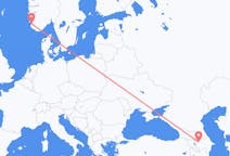 Flyrejser fra Gandja, Aserbajdsjan til Stavanger, Norge