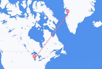 出发地 美国密尔沃基目的地 格陵兰伊卢利萨特的航班