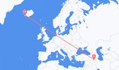 Flyreiser fra Urmia, Iran til Reykjavík, Island