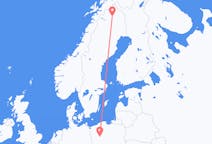 Flights from Poznań, Poland to Kiruna, Sweden