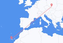 Flyg från Teneriffa, Spanien till Katowice, Polen