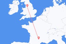 Flyreiser fra Rodez, Frankrike til Manchester, England